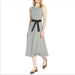 J.CREW Grey Fit and Flare Dress